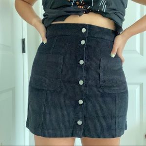 roxy corduroy mini skirt